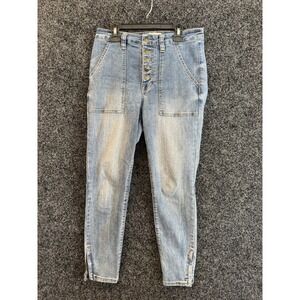 Joie Park Size 29 Women Jeans‎ Skinny Cropped Ankle Zip Denim Blue